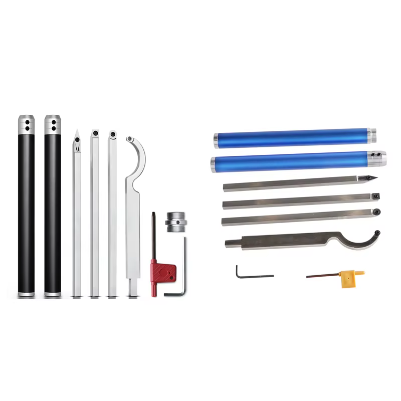 Ensemble d'outils de tournage du bois Interchangeables de lame de tour 6 à pointe en carbure universel