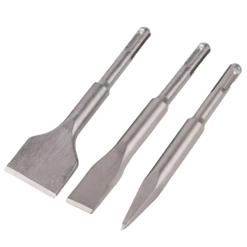 Ciseaux à pointe, à rainure et plats SDS PLUS pour marteau électrique, outils de maçonnerie, forets pour carrelage, ciment, béton, brique, pierre