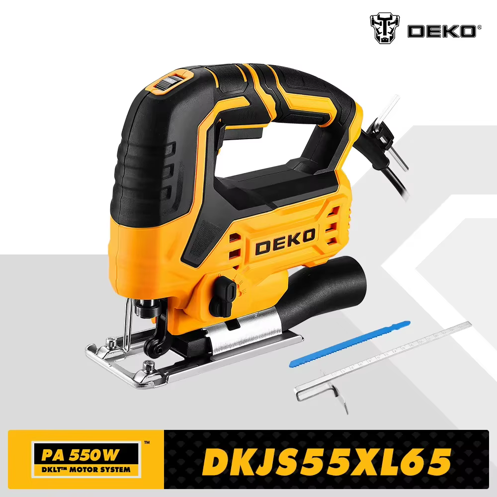 550W JIG SAW DEKO 220V outils électriques pour le travail du bois scie électrique avec règle de guidage lame
