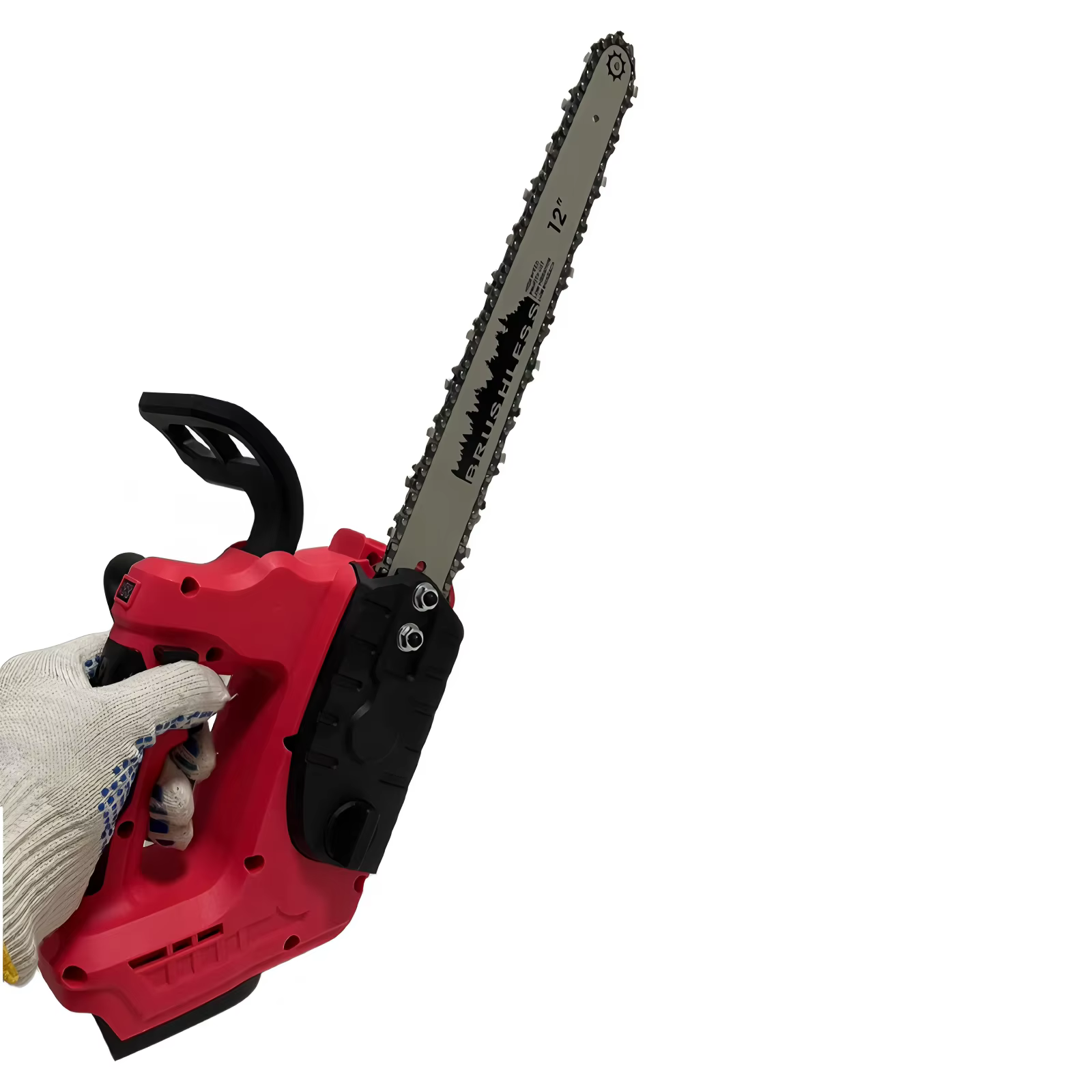 Pour Milwaukee 18V batterie sans brosse 12 pouces scie à chaîne haute puissance automatique huileur tronçonneuse électrique sécurité bois coupe outils électriques