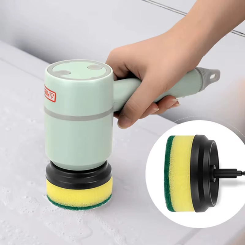 Brosse de nettoyage électrique multifonctionnelle à long manche
