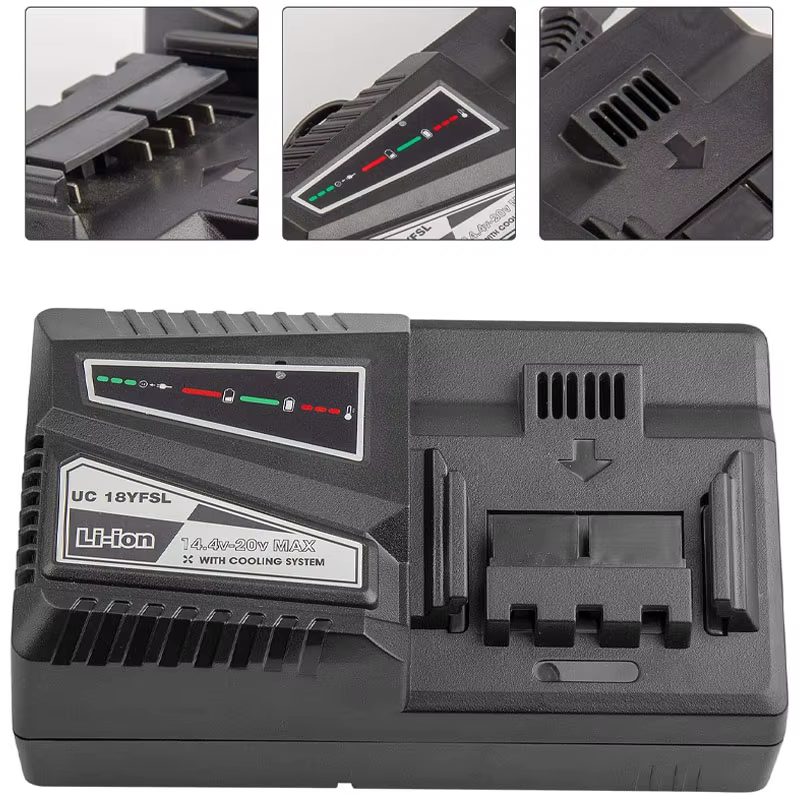 Perceuse électrique tournevis UC18YSFL Li-ion chargeur de batterie courant de charge 4.5A pour Hitachi 14.4V 18V BSL1415 série outil