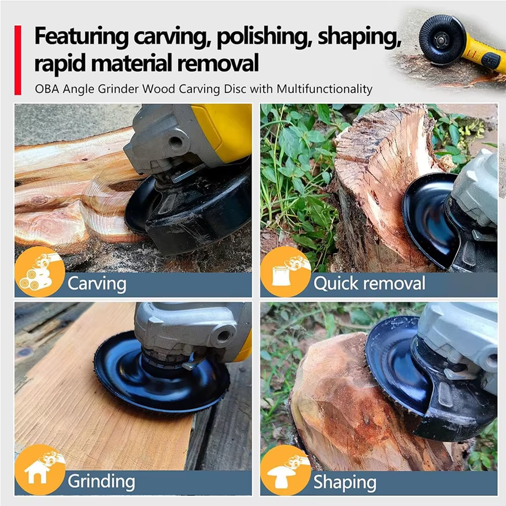 1 pièce Disque de gravure sur bois en carbure pour outils rotatifs - Kit de ponçage et de façonnage