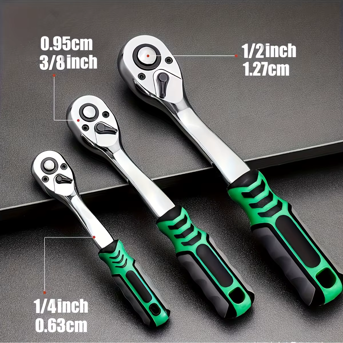 Jeu de douilles 72Drive 1/4 "-3/8"-1/2"