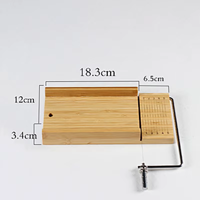 Bambou Regina Cutter avec échelle de taille, biseauté, fil de rabot, trancheuse, bricolage fait à la main, outils de coupe