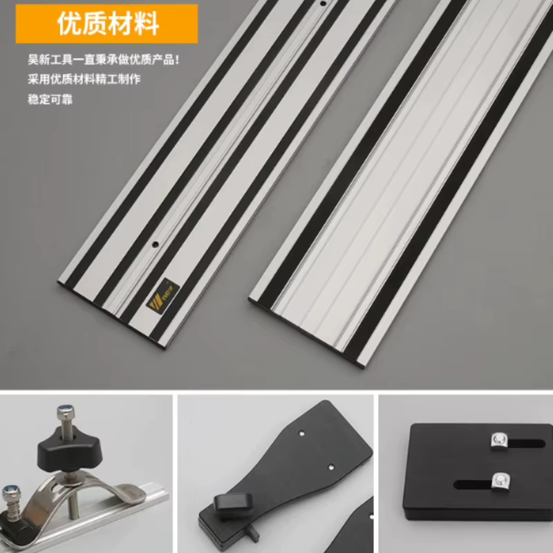 Nouvelle Scie circulaire électrique double couche avec rail de guidage universel pour machine de gravure linéaire