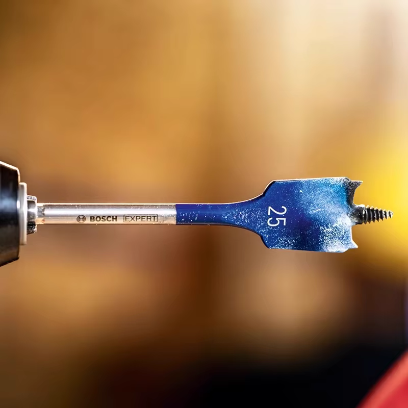 Jeu de forets Bosch EXPERT Self Cut Speed Spade à tige longue pour le travail du bois