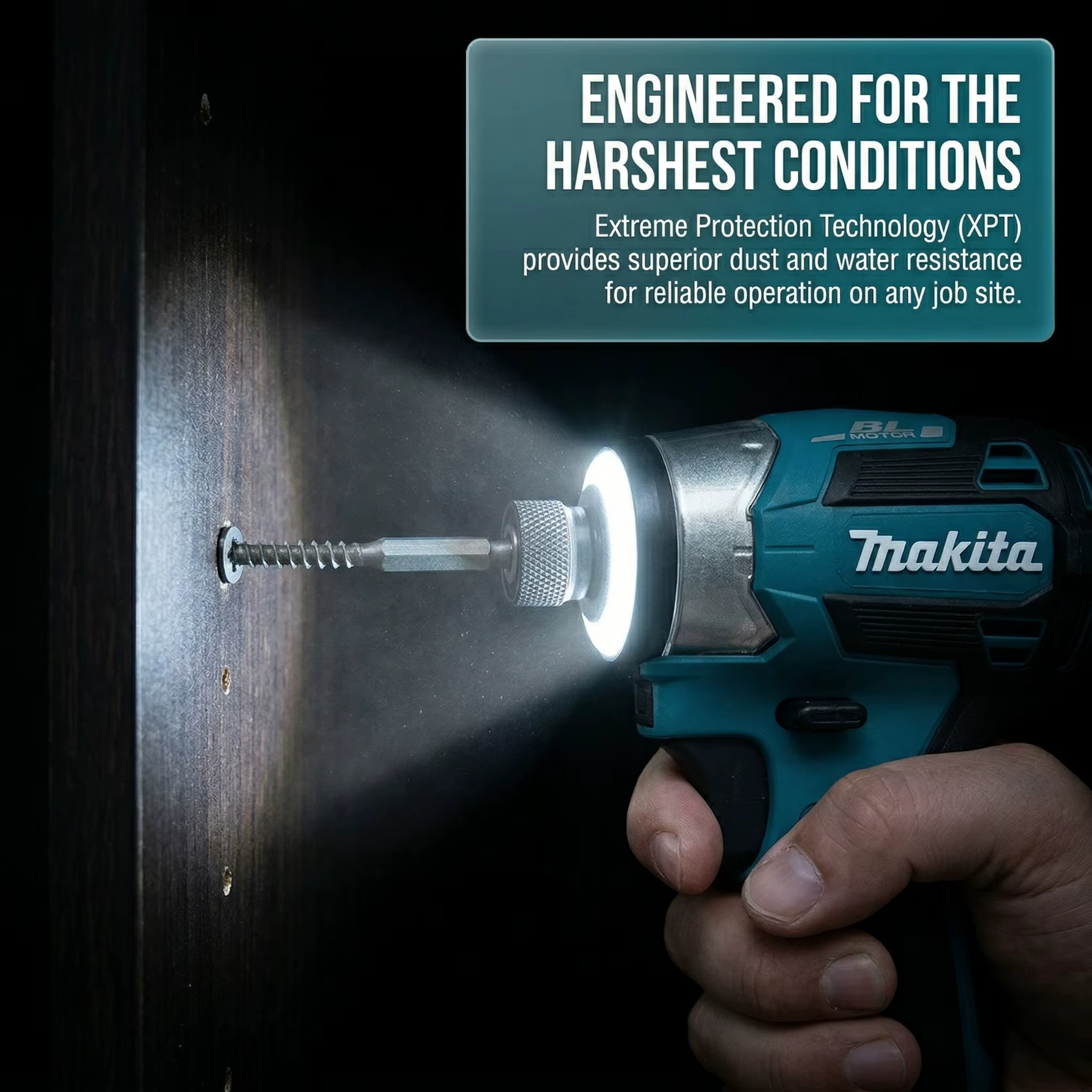 Makita DTD173 Perceuse à percussion sans fil 18V - Perceuse-visseuse électrique pour bois et boulons (Machine nue)