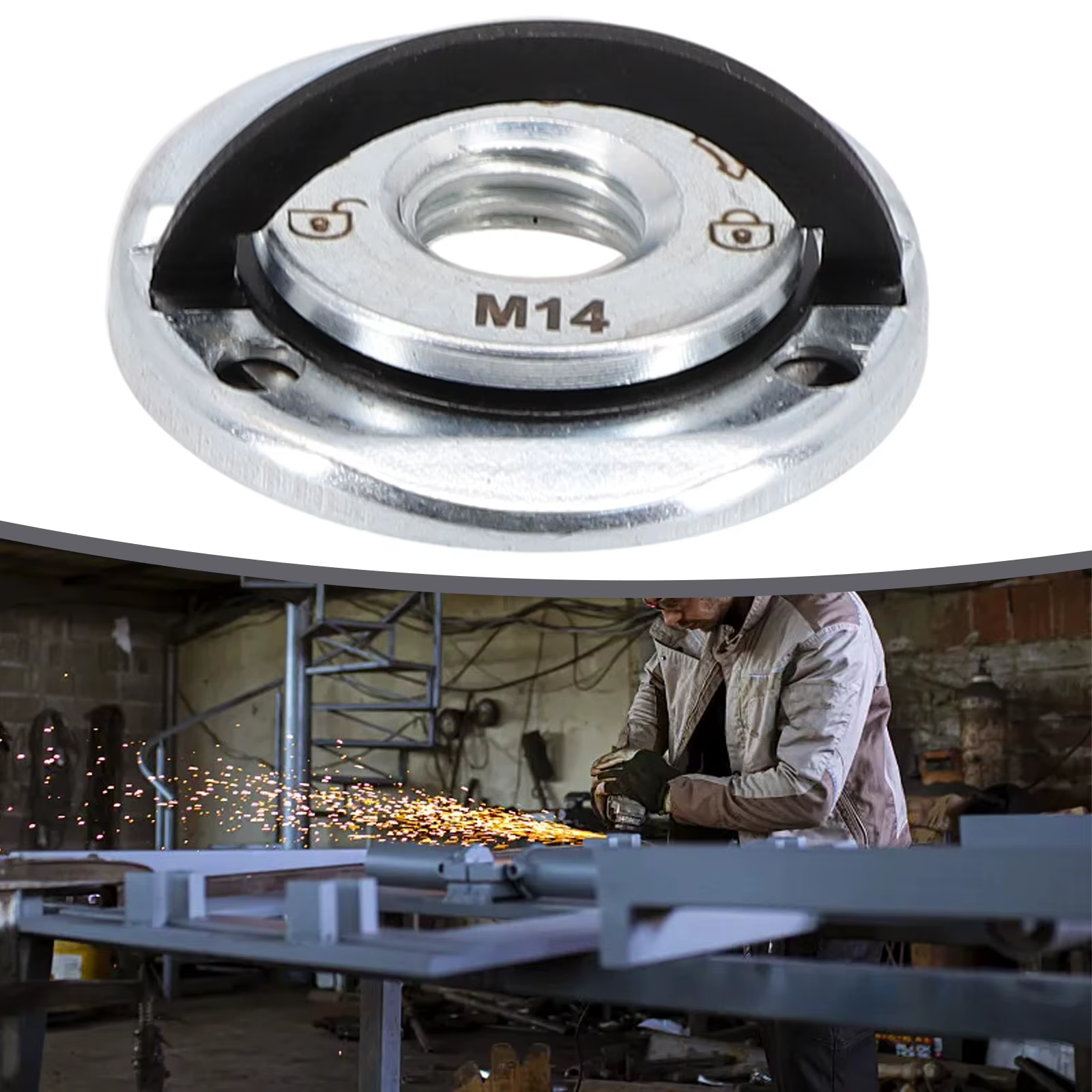 Meuleuse autobloquante à dégagement rapide M14