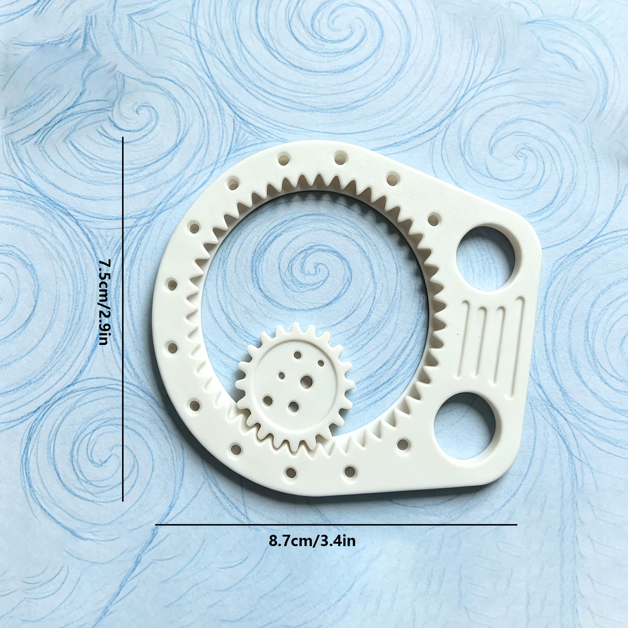 Outil de dessin multifonctionnel, règle de dessin multifonctionnelle, permet de dessiner divers motifs individuels et courbes avec une simple rotation.