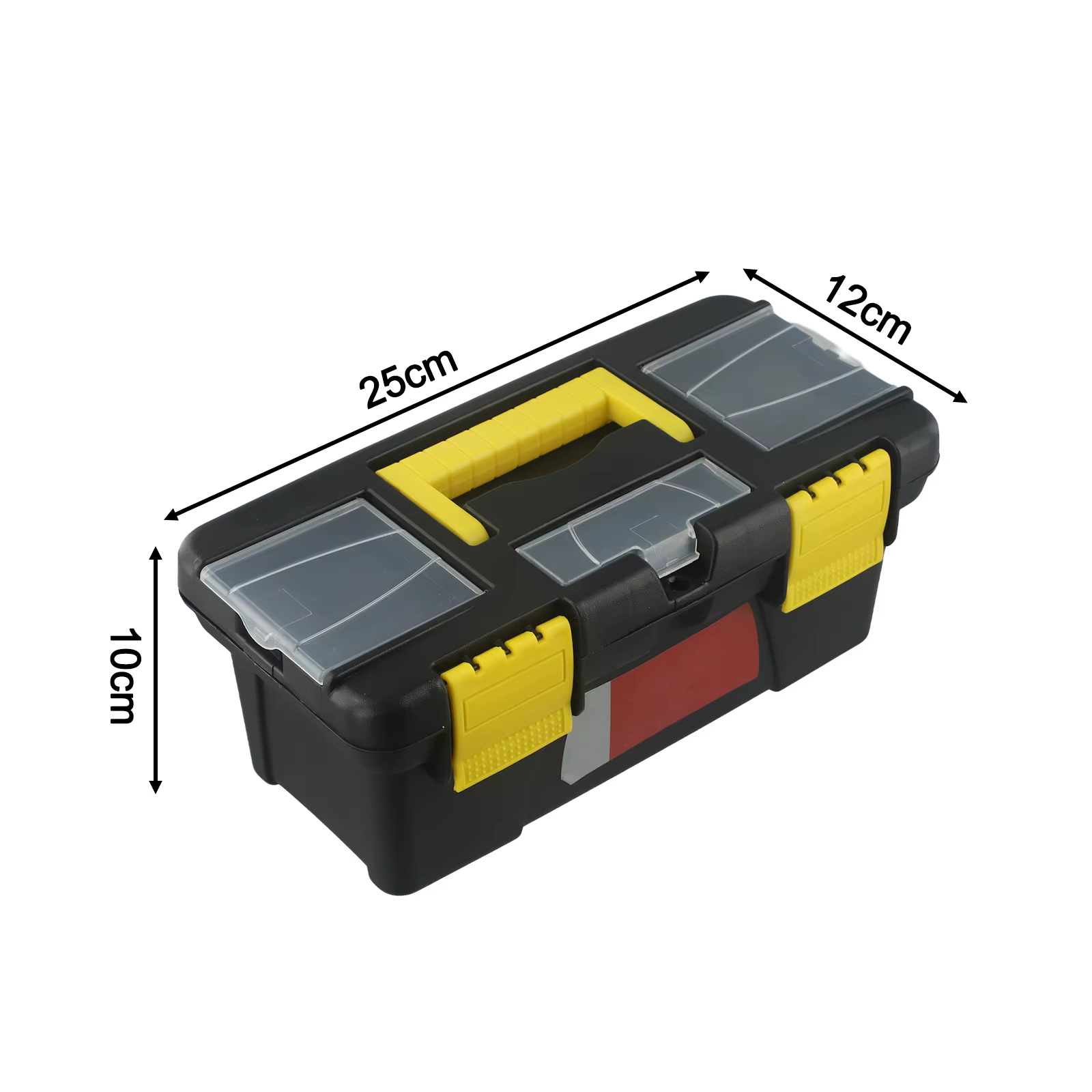Boîte à outils en plastique à deux couches de 10 pouces