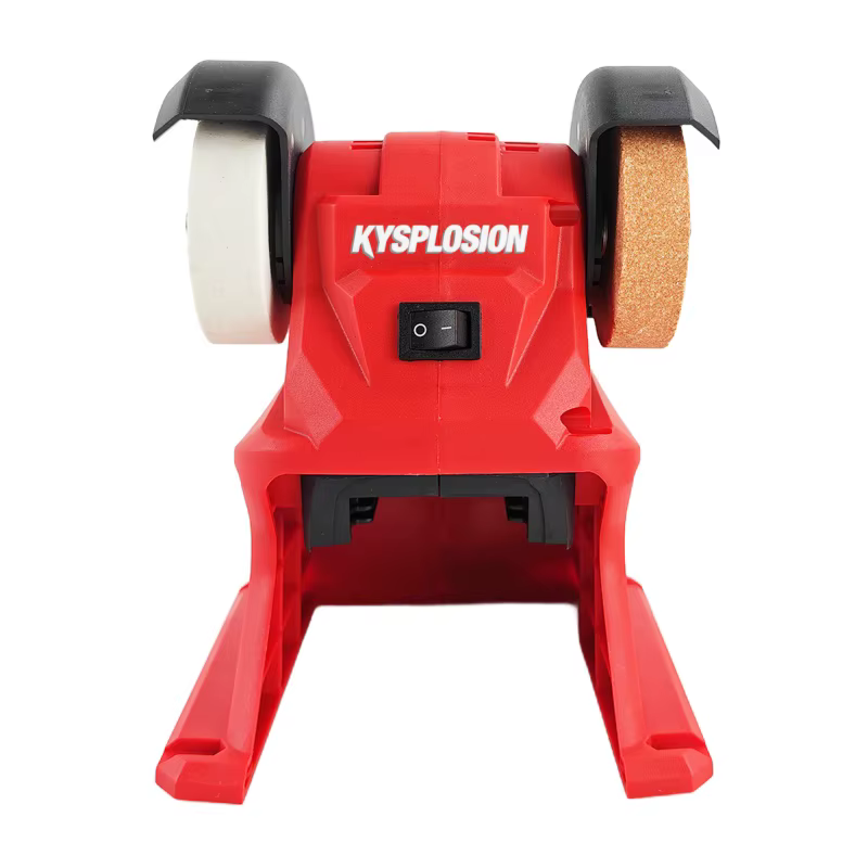 Meuleuse de banc électrique Meuleuse double sans fil pour polissage et affûtage de couteaux, compatible avec les outils électriques Milwaukee M18 à batterie