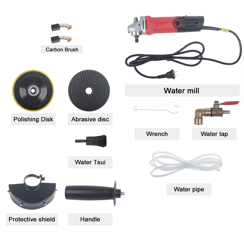 Polisseuse électrique humide manuelle pour pierre 900W