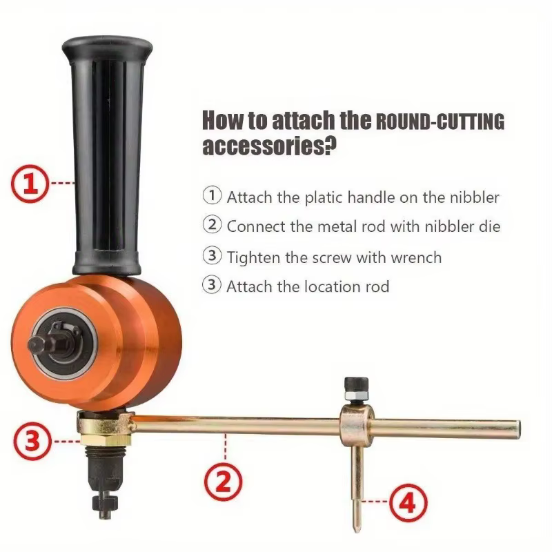 1 pièce Accessoire de découpe de tôle pour perceuse