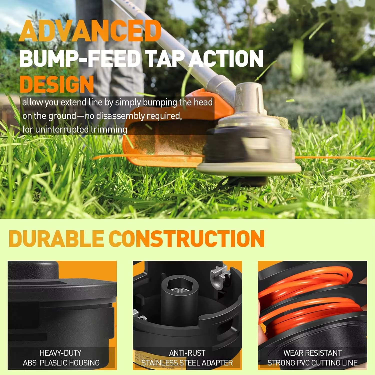 Tête de coupe 25-2 pour débroussailleuses Stihl FS90 FS90R FS55 FS56 FS56RC FS70 FS80 FS110 FS130 FS88 FS100 FS100R FS106 FS108