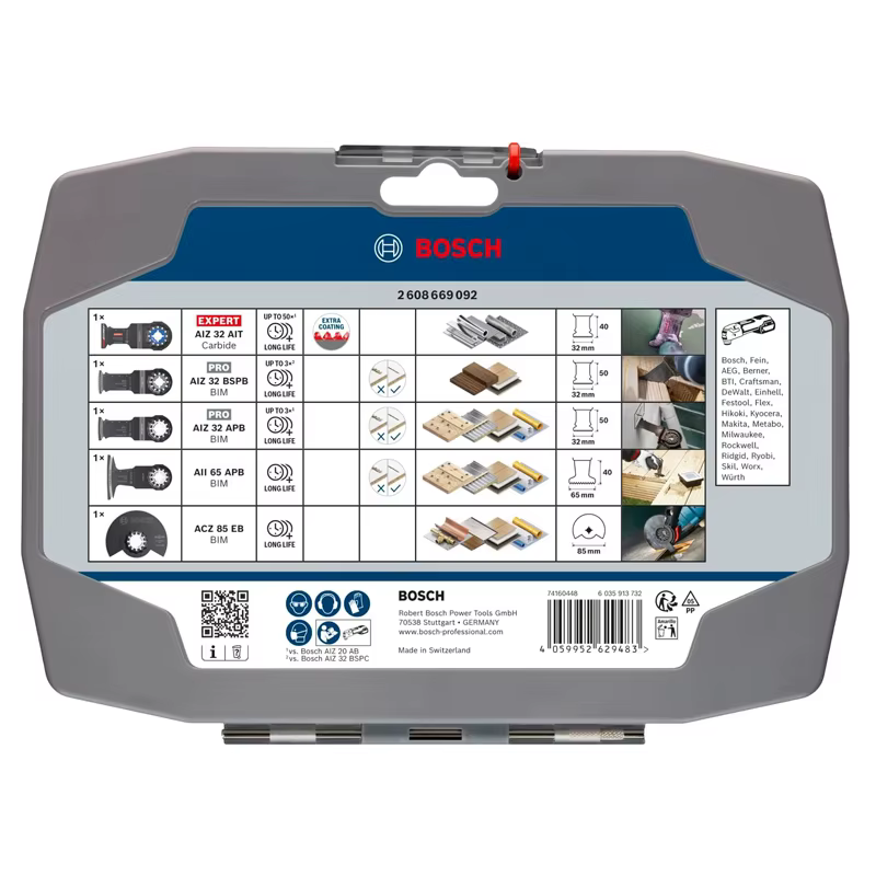 BOSCH 2608669092 Ensemble de lames multi-outils Starlock professionnel