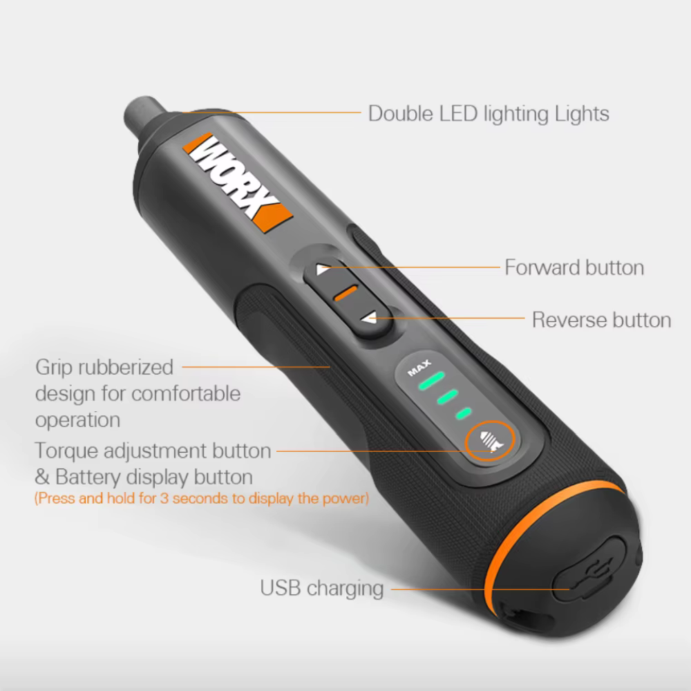 Worx-Jeu de mini tournevis électriques