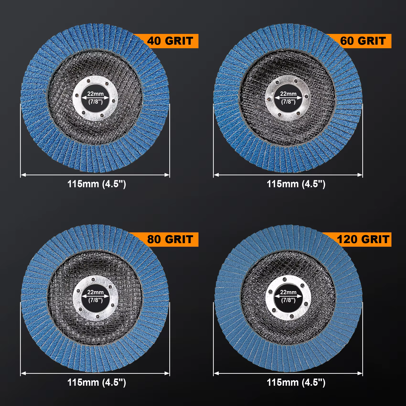 1/3 disques à lamelles 115 mm 4