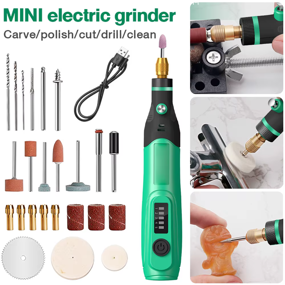 Mini ponceuse avec réglage des vitesses
