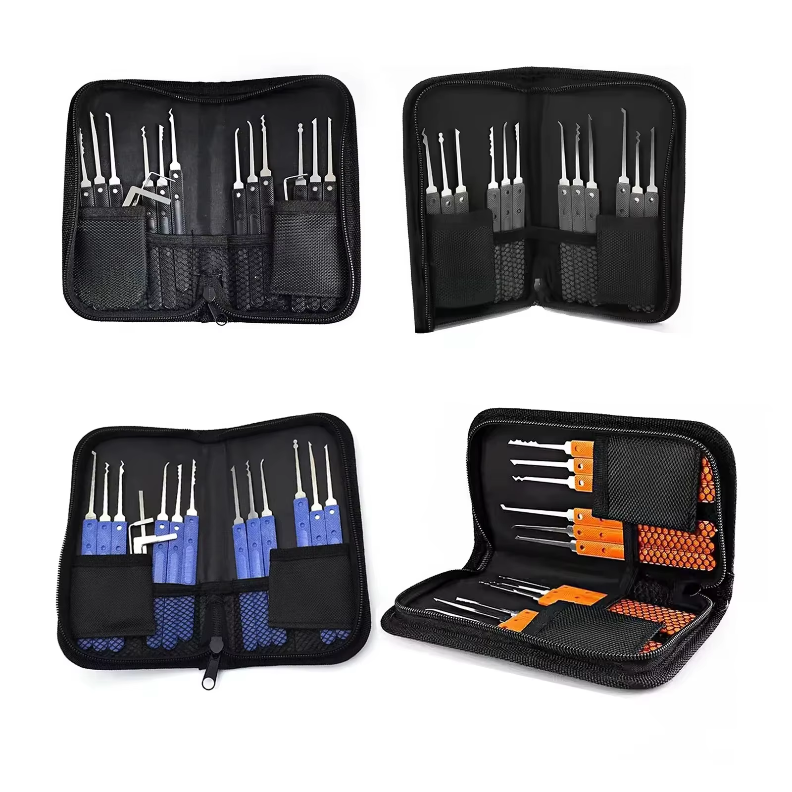 Kit de serrurier professionnel de 17 pièces avec poignée