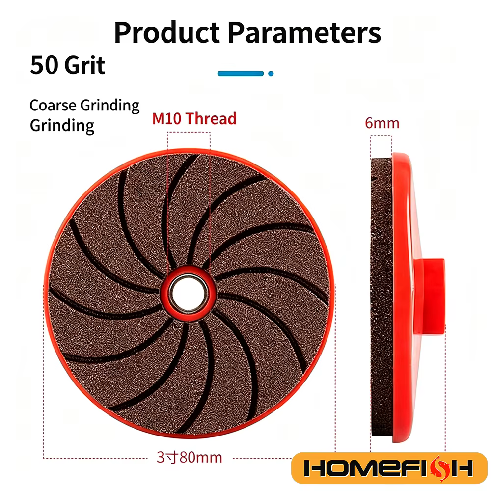 Disque de polissage pour carrelage céramique M10 pour meuleuse d'angle