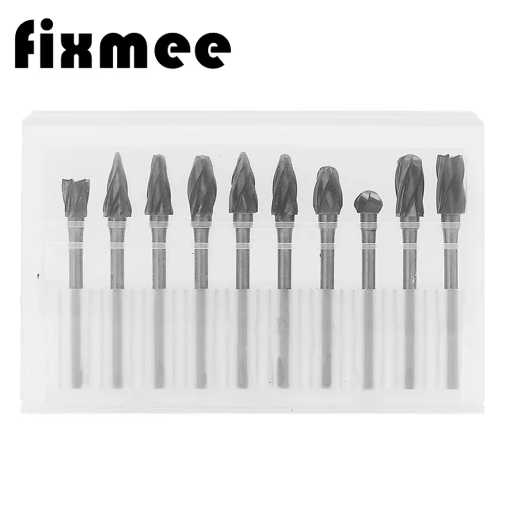 Lot de 10 fraises en carbure 3*6mm pour découpe aluminium