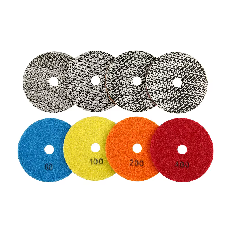 Disques de ponçage électroplaqués au diamant de 4 pouces (100 mm)