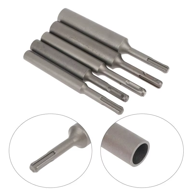 Poinçon de mise à la terre robuste en acier trempé pour tiges de 8/10/12/16/20 mm, compatible avec les outils électriques rotatifs, les marteaux perforateurs et les perceuses à percussion