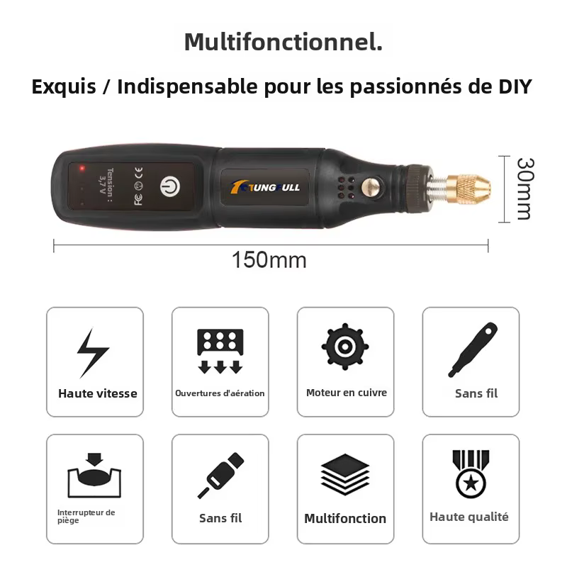 Mini-meuleuse électrique au lithium