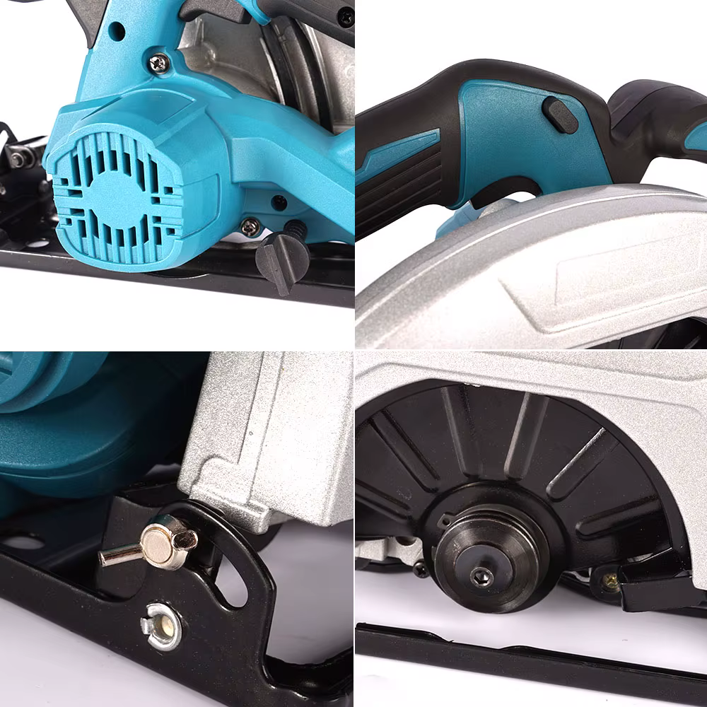 ONEVAN 180mm 7 pouces scie circulaire électrique sans brosse bois réglable sans fil