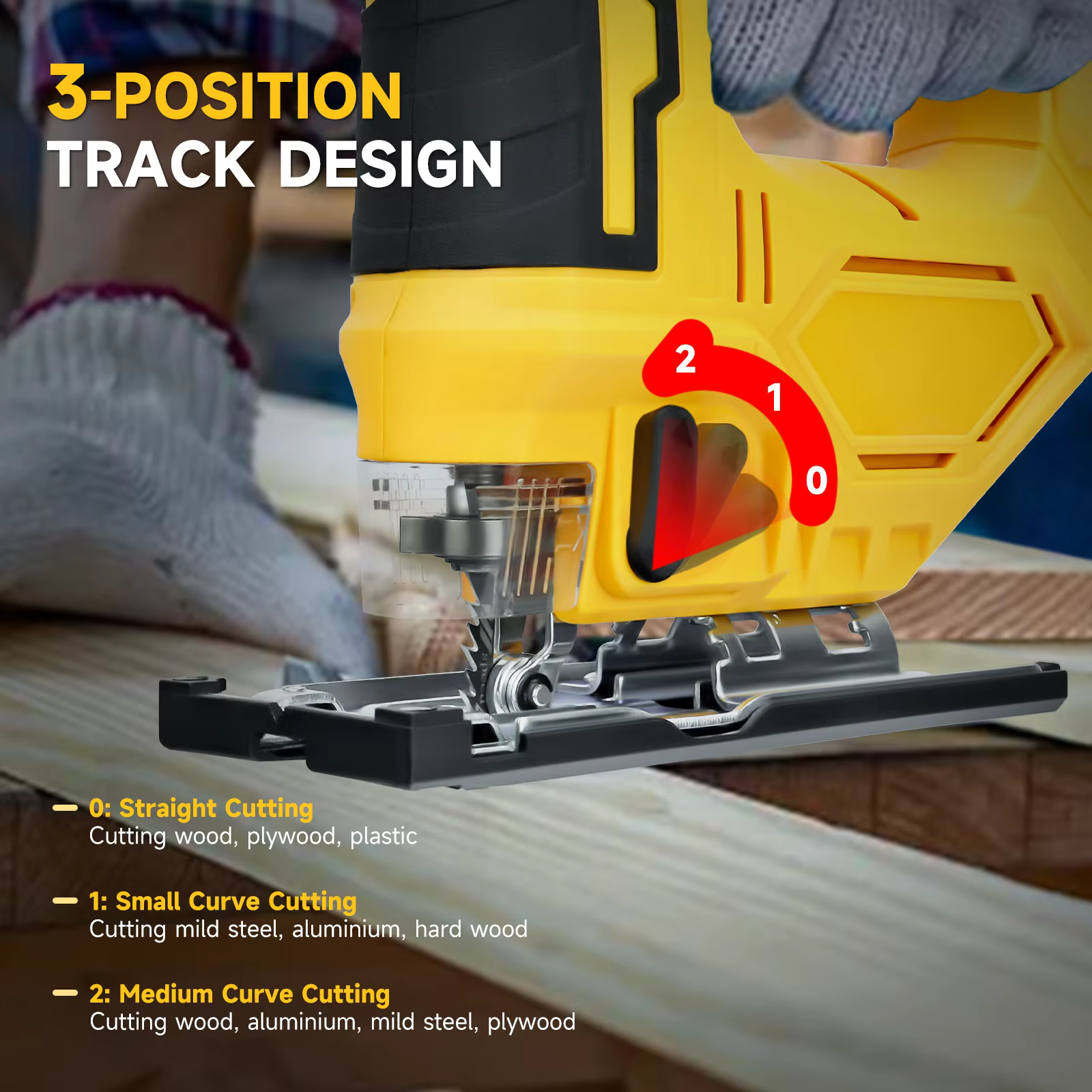 Scie sauteuse électrique pour batterie Dewalt 20 V 2700 tr/min vitesse variable 3 positions réglage orbital outil
