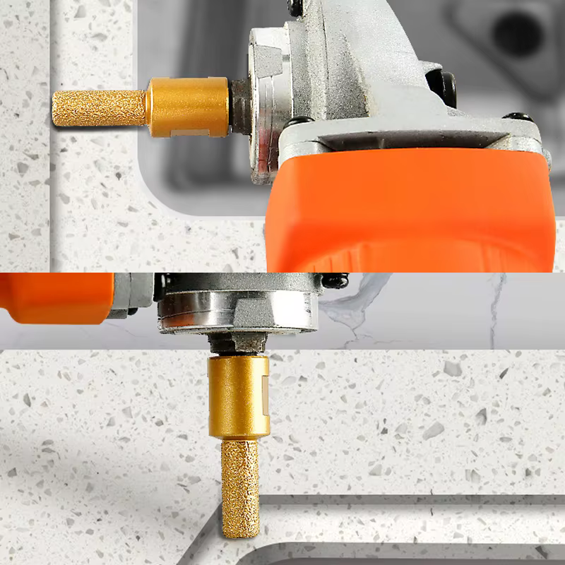 Tête de meulage diamantée brasée sous vide 6/10/15 mm pour carrelage céramique
