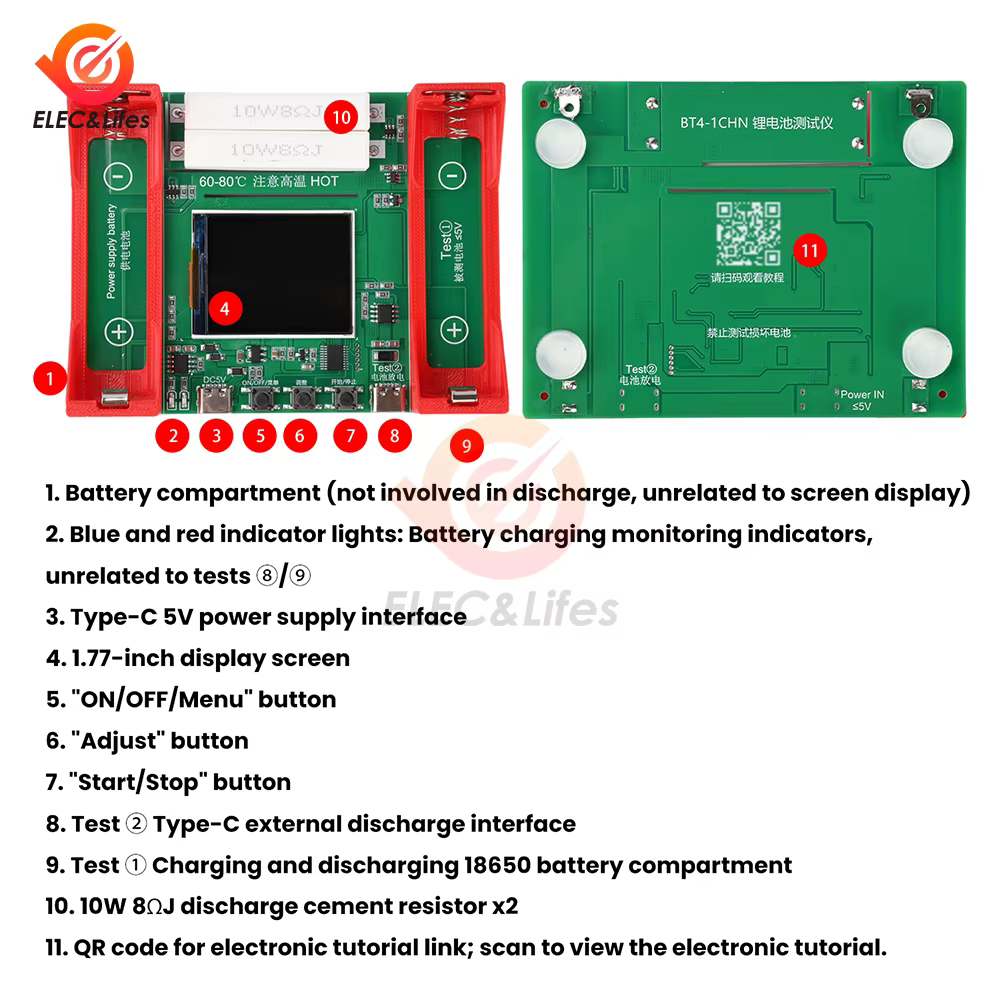Analyseur de batterie 1 voie