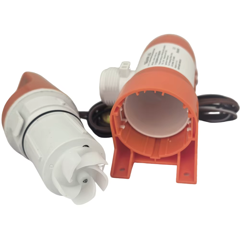 Pompe à eau multifonctionnelle pour yacht, type étroit, horizontale, automatique, pompe de cale, pompe à eau, drainage commandé par capteur, DC 12V/24V