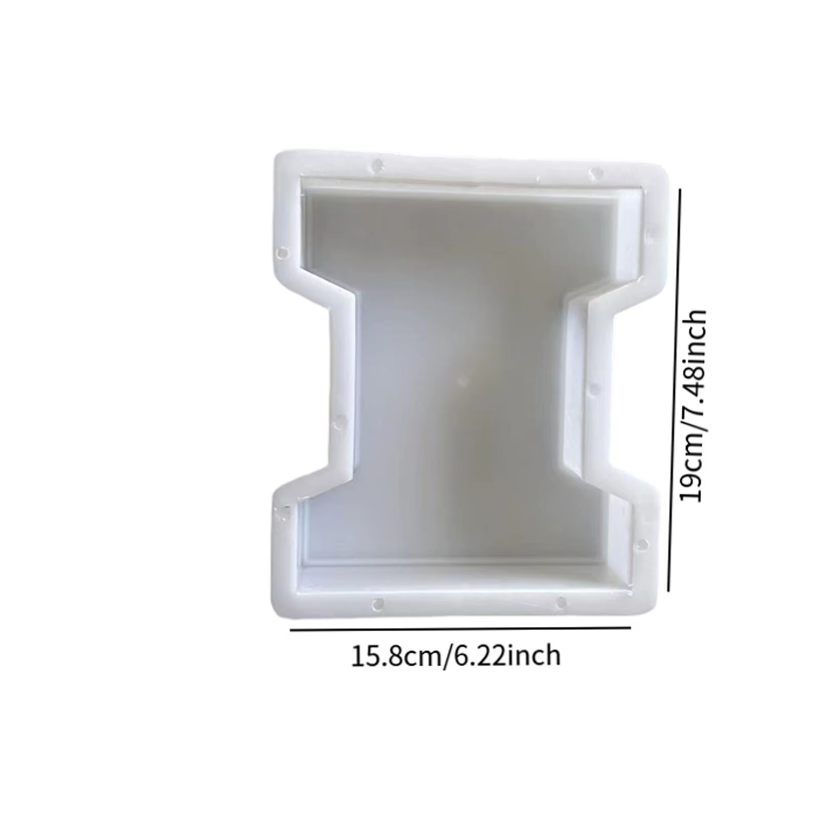 Moule de décoration de jardin en ciment, outil de création de chemins, modèle de traçage pour la fabrication de carreaux de sol de patio extérieur DIY