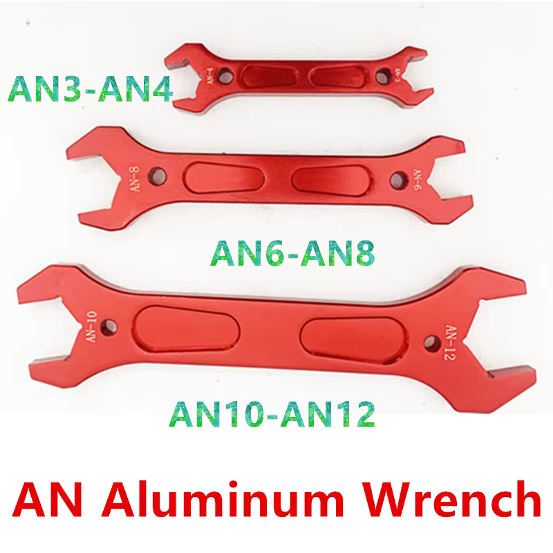 HQ universel AN clé en aluminium douille Wrenc outil de montage de tuyau clé Kit d'outils raccord à Double extrémité AN3 AN4 AN6 AN8 AN10 AN12