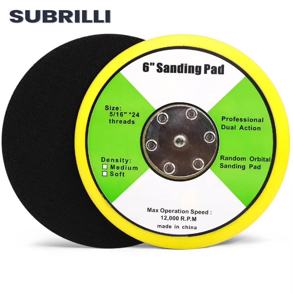 3 ''/4''/5 "/6 jeux de plaques de support de ponceuse de polissage tampons