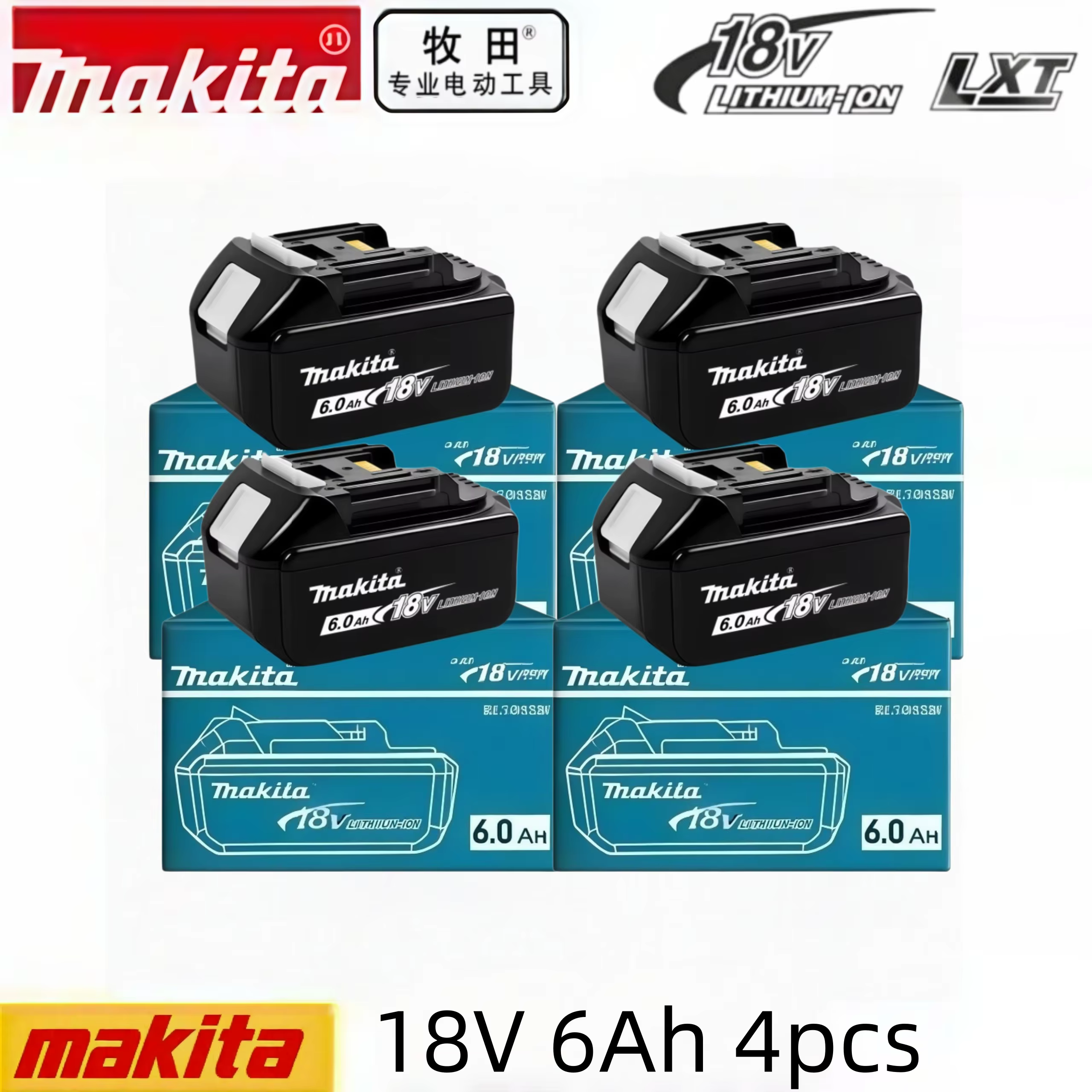 Ensemble perceuse-visseuse Makita 18V DDF487 13mm authentique d'usine