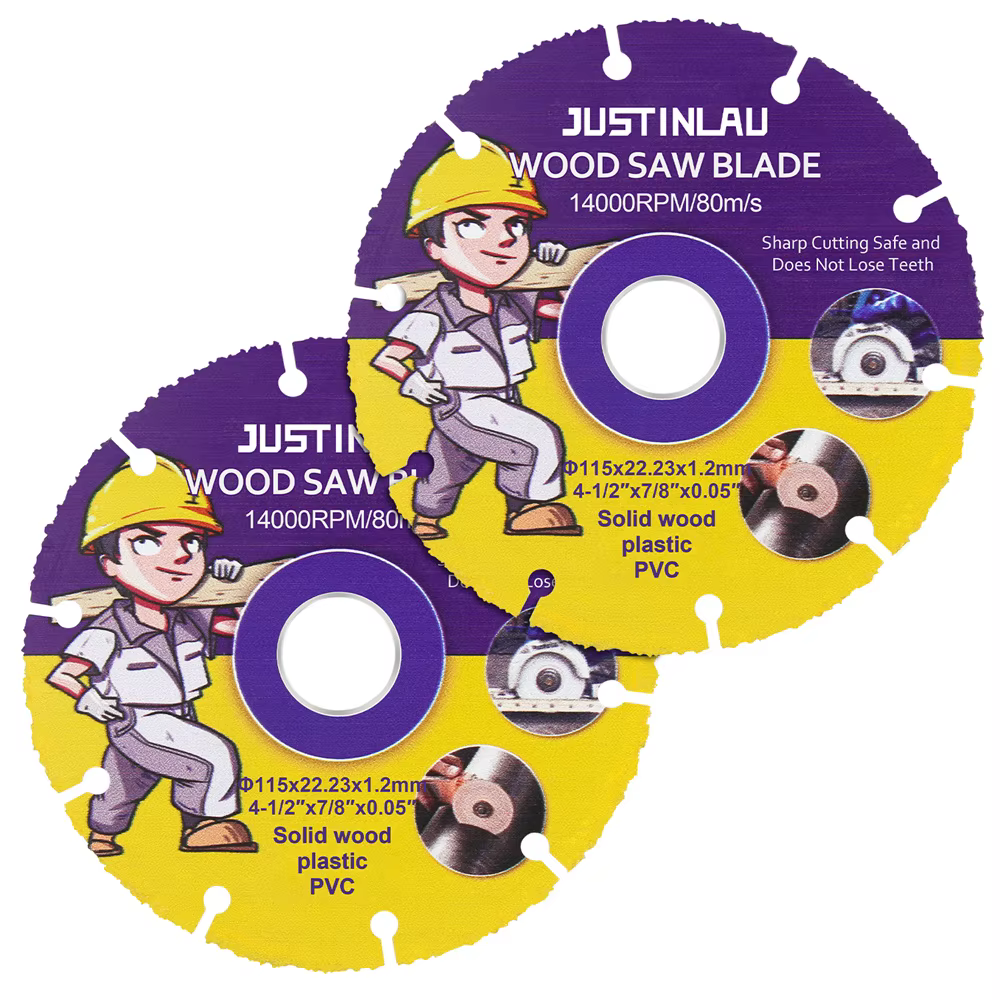 JUSTINLAU 115mm/125mm lame de scie circulaire disques de roue pour la coupe du bois disque