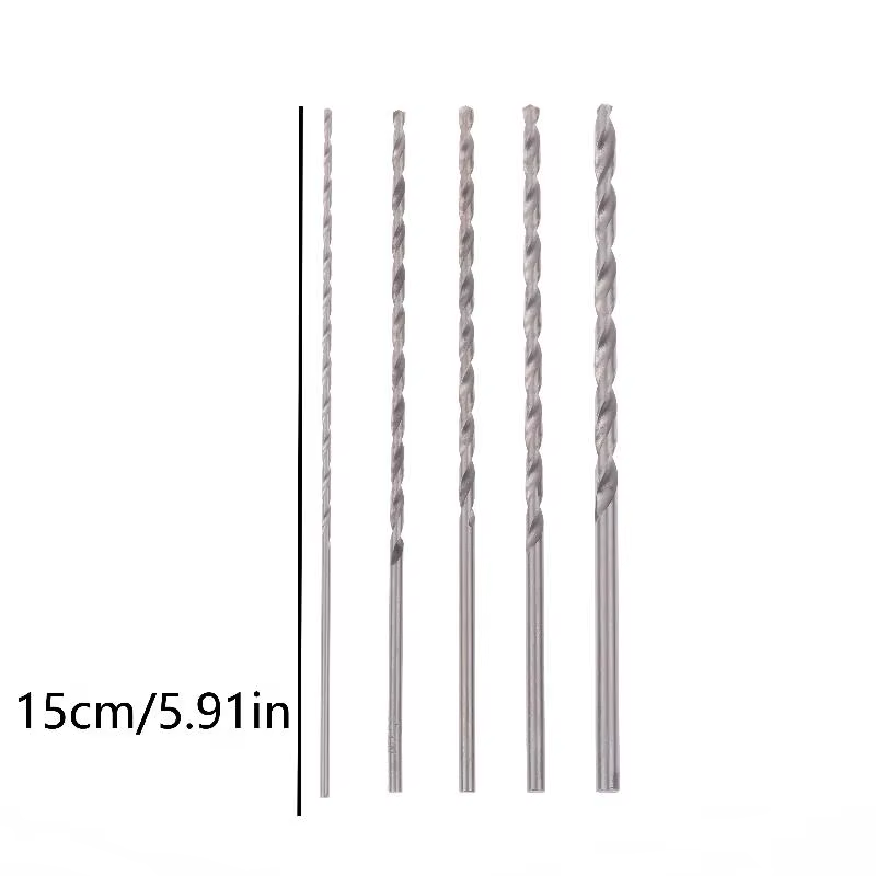 Ensemble de 5 forets 2 mm-5 mm pour le perçage de trous profonds dans le bois dur