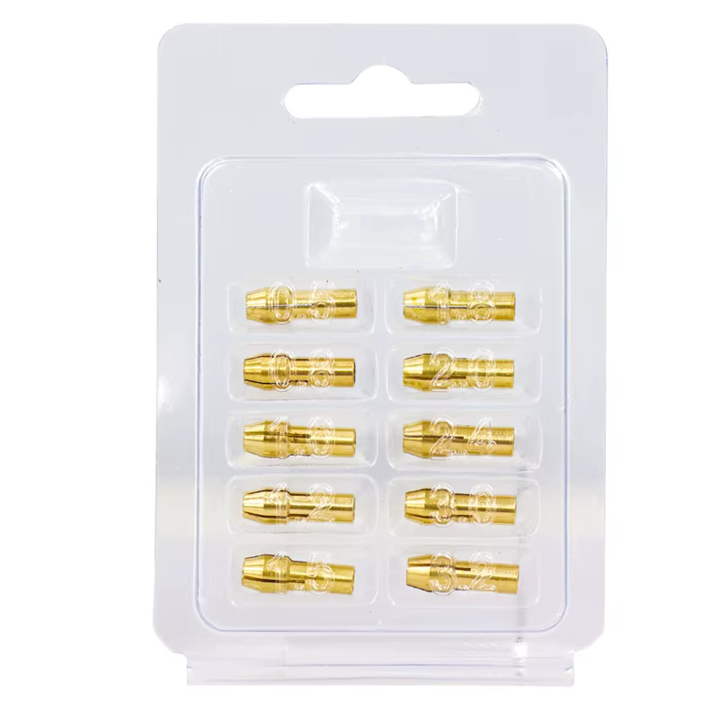 XCAN Mini perceuse pince mandrin 10 pièces 0.5-3.2mm 4.3/4.8mm tige en laiton mandrins adaptateur pour Dremel outil