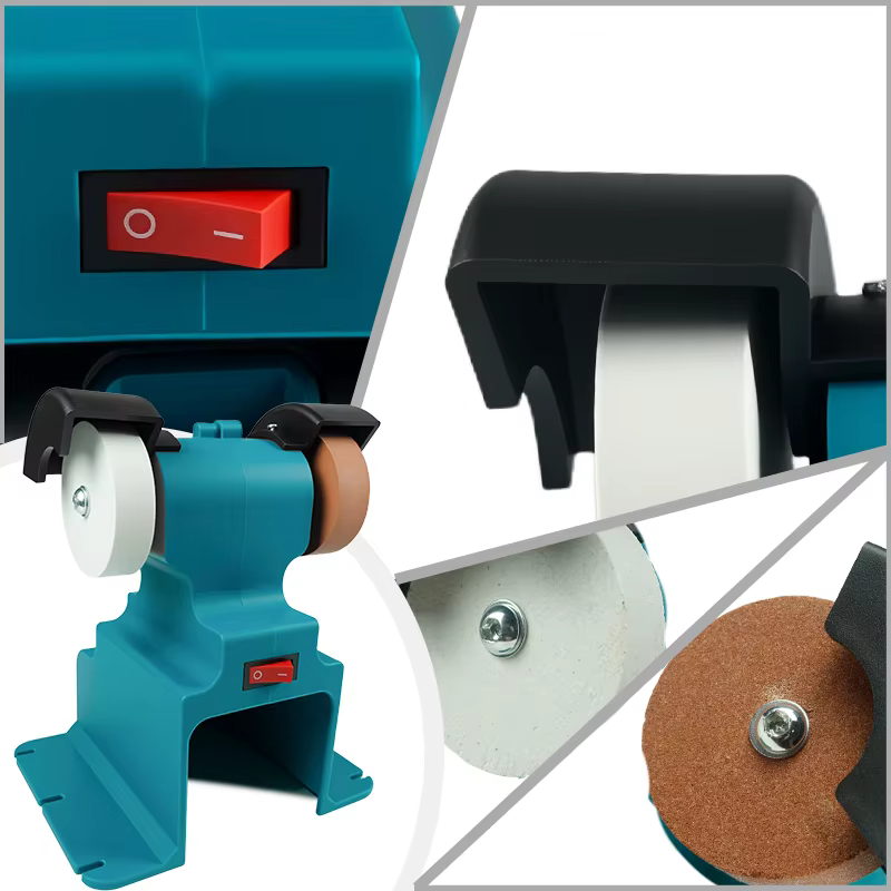 Meuleuse électrique sans fil Electric Goddess 200W pour batterie Makita 18V ﻿ Pierre à polir et à affûter double pour couteaux