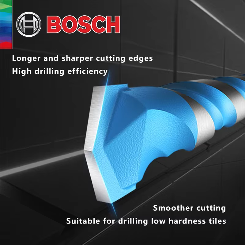 Forets hexagonaux Bosch 4/5/6/6/8mm 5 pièces pour carrelage