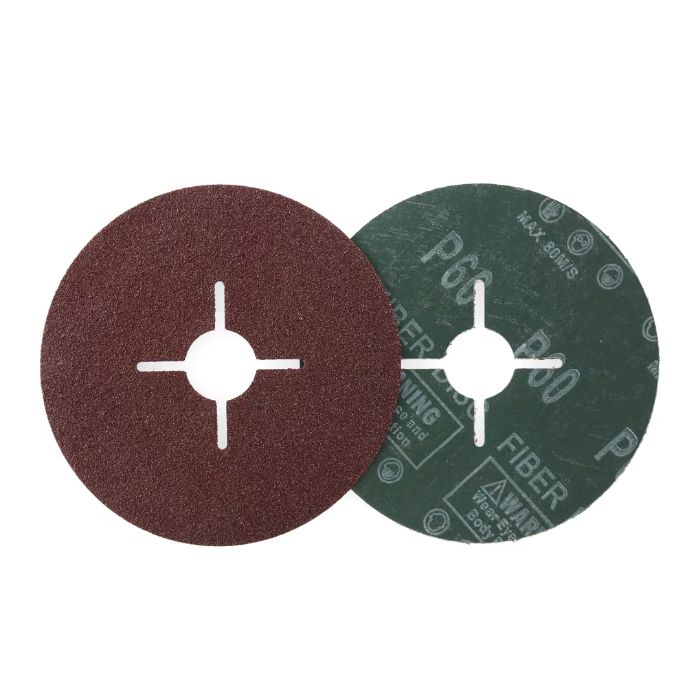 Disques de ponçage en Fiber de 115mm pour meuleuse d'angle 24 36 60 grains papier de verre abrasif pour bois métal