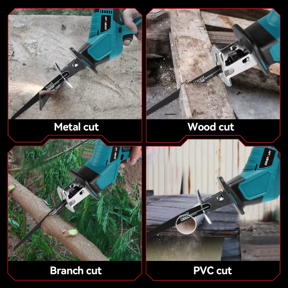 ONEVAN 3600W scie alternative électrique sans brosse 12000spm outils de coupe de tuyau/bois sans fil