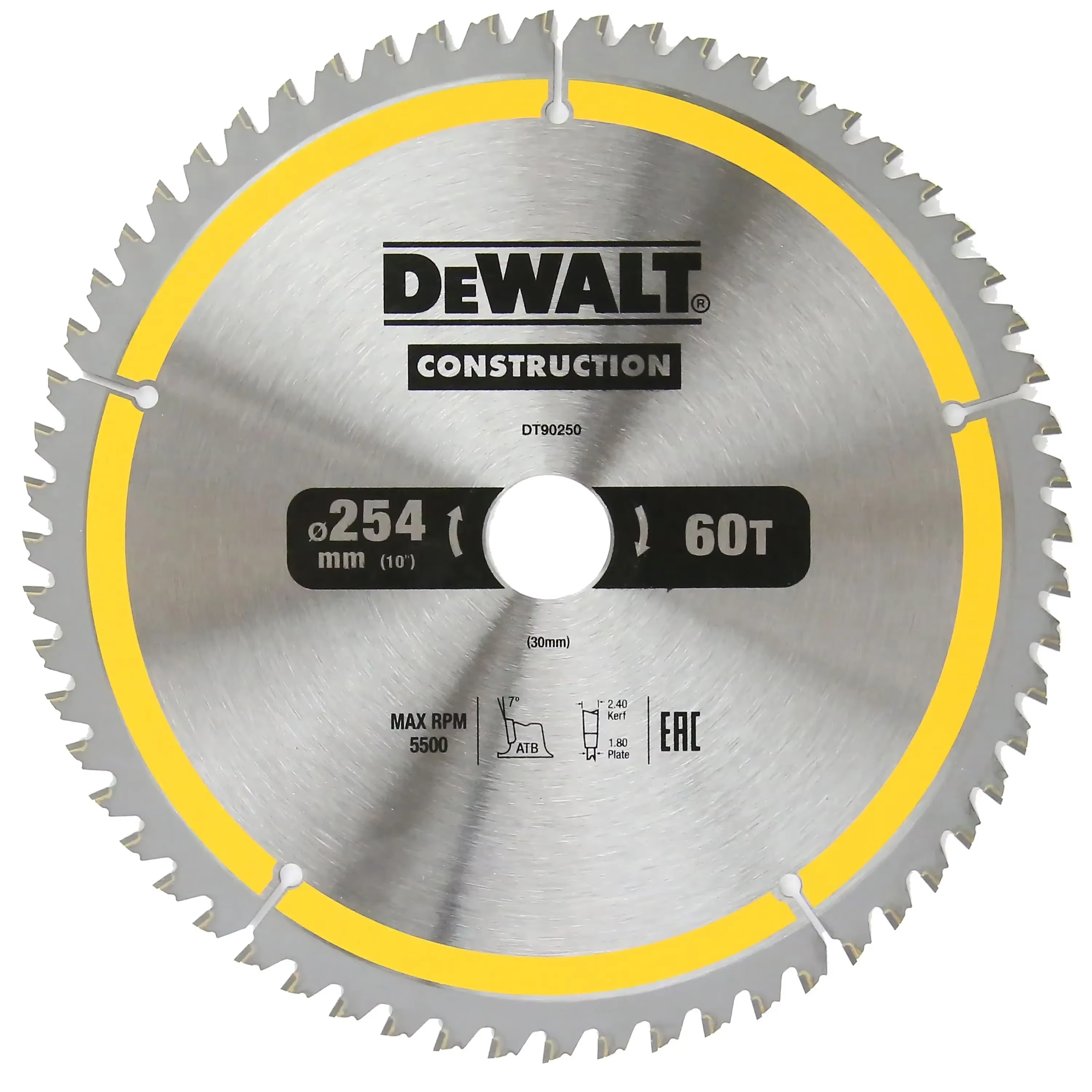 DEobcuT DT90272 DT90250 254MM * 60T/80T Construction Scie Circulaire Lame Accessoires Pour Outils Électriques DT90272-A9 DT90250-A9