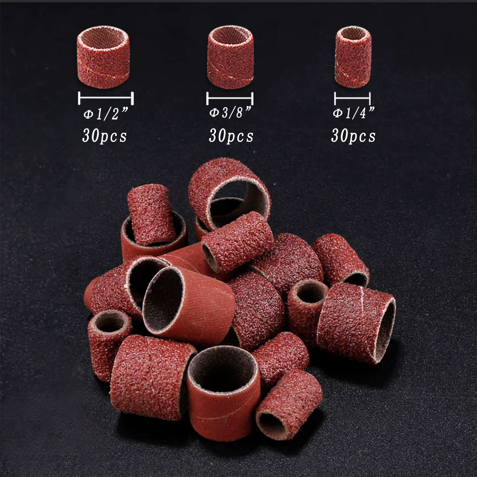 Kit de tambours de ponçage pour bandes de ponçage Dremel
