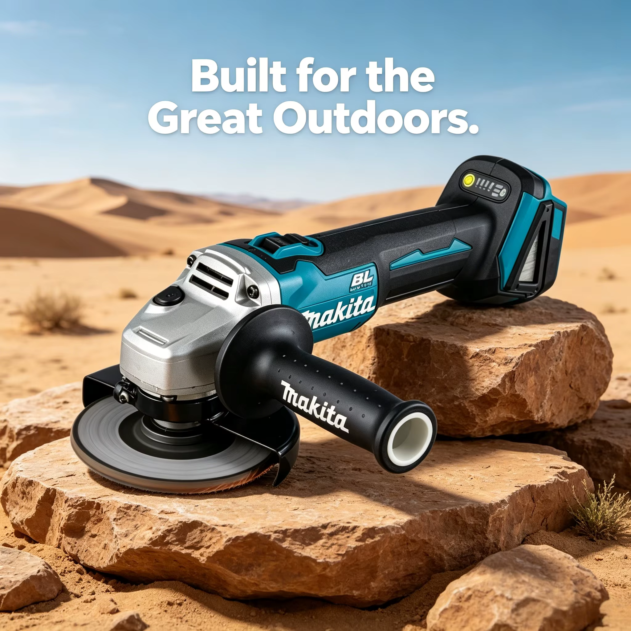 Meuleuse d'angle sans fil Makita DGA404 18V sans balais : Ponceuse à métaux multi-usages (sans batterie)