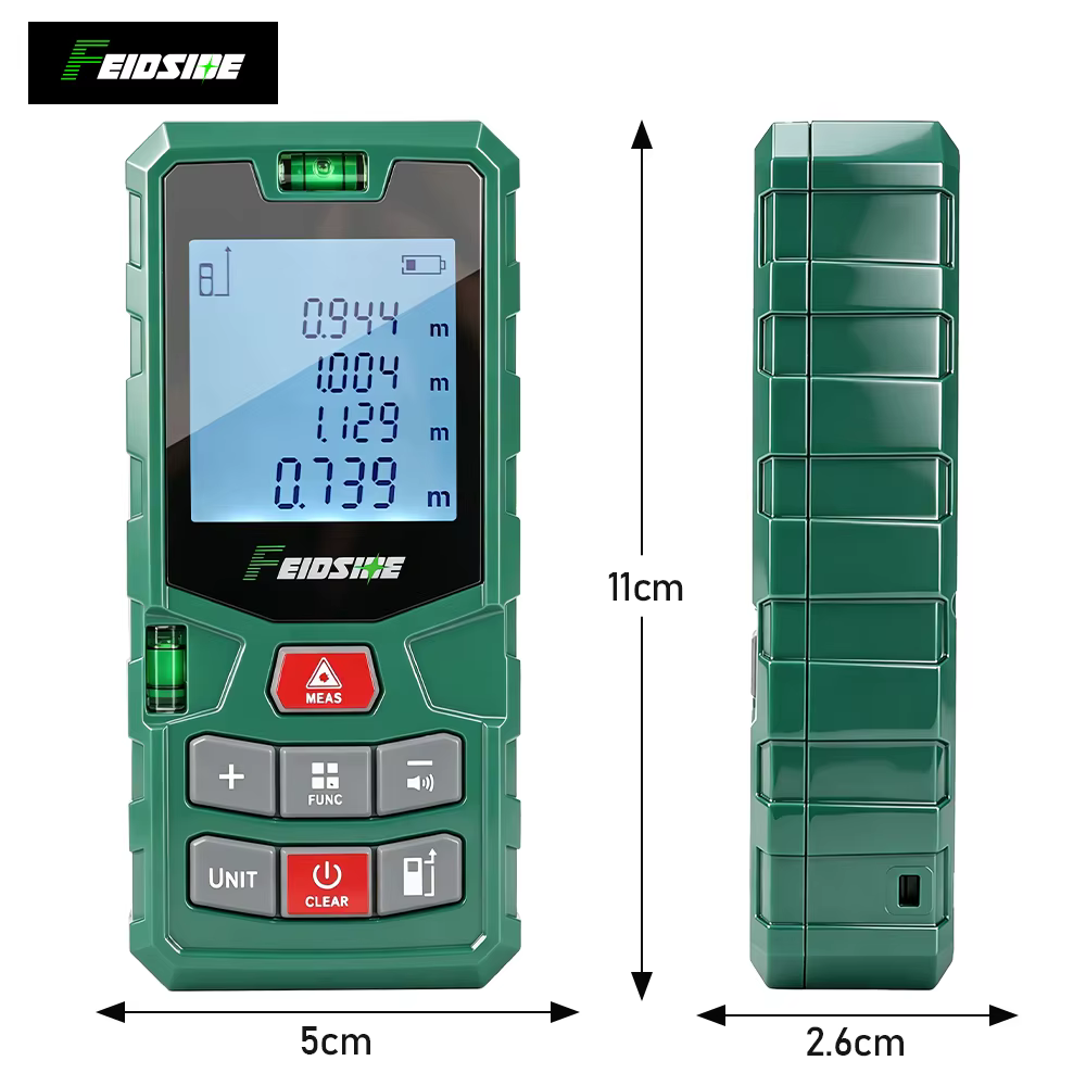 Télémètre laser rouge portatif FEIDSIDE 50M 120M