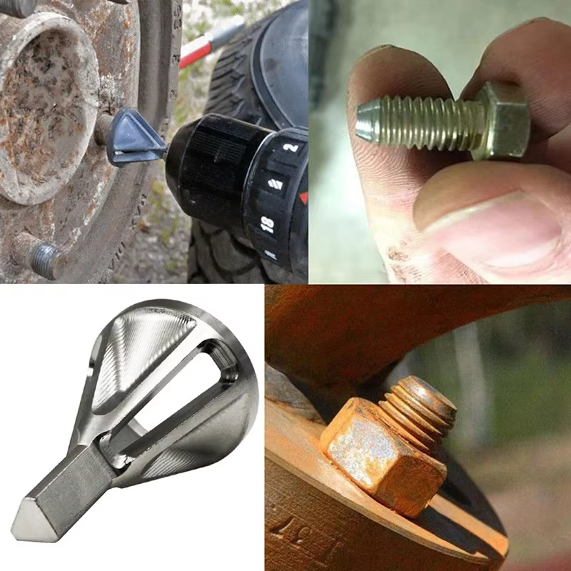 Foret d'ébavurage outil de chanfrein externe en acier inoxydable métal enlever les outils de bavure pour toutes sortes de perceuses à mandrin